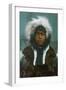 Eskimo Boy named "Menadelook" - Alaska-Lantern Press-Framed Art Print