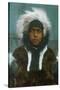 Eskimo Boy named "Menadelook" - Alaska-Lantern Press-Stretched Canvas