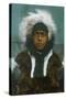 Eskimo Boy named "Menadelook" - Alaska-Lantern Press-Stretched Canvas