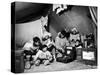 Eskimo Family Admiring their Modern Conveniences, a Victrola, a Sewing Machine and a Stove-Margaret Bourke-White-Stretched Canvas