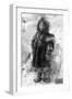 Eskimo Girl in a Parka in Nome, Alaska Photograph - Nome, AK-Lantern Press-Framed Art Print