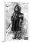 Eskimo Girl in a Parka in Nome, Alaska Photograph - Nome, AK-Lantern Press-Framed Art Print