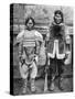 Eskimo Hunter and His Wife in Winter Costume, C1922-Brown Bros-Stretched Canvas