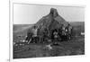 Eskimo Igloo Near Nome, Alaska Photograph - Nome, AK-Lantern Press-Framed Art Print