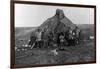 Eskimo Igloo Near Nome, Alaska Photograph - Nome, AK-Lantern Press-Framed Art Print