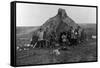 Eskimo Igloo Near Nome, Alaska Photograph - Nome, AK-Lantern Press-Framed Stretched Canvas