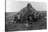 Eskimo Igloo Near Nome, Alaska Photograph - Nome, AK-Lantern Press-Stretched Canvas