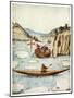 Eskimo Kayak, 1590-John White-Mounted Giclee Print