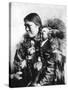 Eskimo Mother and Child in Alaska Photograph - Alaska-Lantern Press-Stretched Canvas