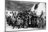Eskimo School Children in Alaska Photograph - Alaska-Lantern Press-Mounted Art Print