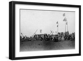 Eskimo Sports at Barrow, Alaska Photograph - Barrow, AK-Lantern Press-Framed Art Print