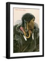 Eskimo Woman, Alaska-null-Framed Art Print