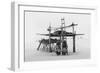 Eskimo Women and Storage Place-Lomen Brothers-Framed Art Print