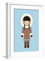 Eskimo-Dicky Bird-Framed Giclee Print