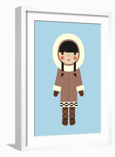 Eskimo-Dicky Bird-Framed Giclee Print