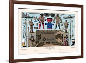 Eskimos Clothing and Personal Items-Racinet-Framed Art Print