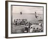 Eskimos Using Homemade Trampolines to Celebrate the End of Whaling Season-Ralph Crane-Framed Photographic Print