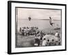 Eskimos Using Homemade Trampolines to Celebrate the End of Whaling Season-Ralph Crane-Framed Photographic Print