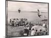 Eskimos Using Homemade Trampolines to Celebrate the End of Whaling Season-Ralph Crane-Mounted Photographic Print