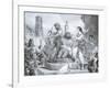 Esmeralda and Quasimodo, Illustration-Eugene Deveria-Framed Giclee Print