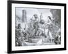 Esmeralda and Quasimodo, Illustration-Eugene Deveria-Framed Giclee Print