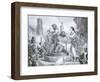 Esmeralda and Quasimodo, Illustration-Eugene Deveria-Framed Giclee Print