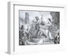 Esmeralda and Quasimodo, Illustration-Eugene Deveria-Framed Giclee Print