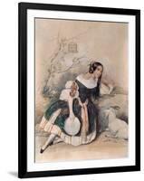 Esmeralda. (Ballerine Pour Le Ballet De Marius Petipa (1818-1910) Adapte D'apres  Notre Dame De Par-Pyotr Fyodorovich Sokolov-Framed Giclee Print