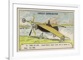 Esnault-Pelterie Making a Successful Flight over a Pond, Buc, France, 1908-null-Framed Giclee Print