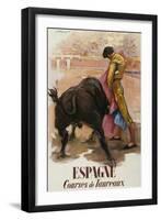 Espagne - Courses De Toureaux-null-Framed Giclee Print