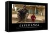 Esperanza. Cita Inspiradora Y Póster Motivacional-null-Framed Stretched Canvas