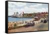 Esplanade and Pavilion, Weymouth-Alfred Robert Quinton-Framed Stretched Canvas