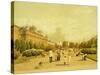 Esplanade Park, Helsinki, Finland 19th Century Painting-null-Stretched Canvas
