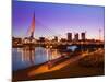 Esplanade Riel Bridge over the Red River, Winnipeg, Manitoba, Canada, North America-Richard Cummins-Mounted Photographic Print