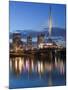 Esplanade Riel Pedestrian Bridge, Winnipeg, Manitoba, Canada-Walter Bibikow-Mounted Photographic Print