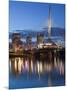 Esplanade Riel Pedestrian Bridge, Winnipeg, Manitoba, Canada-Walter Bibikow-Mounted Photographic Print