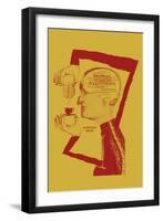 Espresso Brain-Urban Octopus-Framed Giclee Print