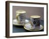 Espresso Drinks in Italian Mugs, Seattle, Washington, USA-Merrill Images-Framed Photographic Print