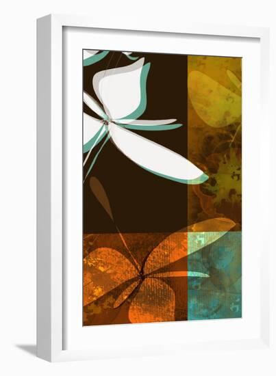 Espresso Floral One-Jan Weiss-Framed Art Print