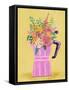 Espresso Maker with Flowers-Raissa Oltmanns-Framed Stretched Canvas