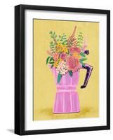 Espresso Maker with Flowers-Raissa Oltmanns-Framed Photographic Print