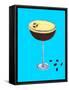 Espresso Martini Sky Blue-Alice Straker-Framed Stretched Canvas