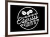 Espresso Roaster Co. (black)-Lantern Press-Framed Art Print