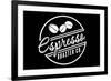 Espresso Roaster Co. (black)-Lantern Press-Framed Art Print