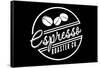 Espresso Roaster Co. (black)-Lantern Press-Framed Stretched Canvas