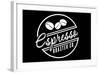 Espresso Roaster Co. (black)-Lantern Press-Framed Art Print