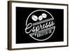 Espresso Roaster Co. (black)-Lantern Press-Framed Art Print