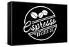 Espresso Roaster Co. (black)-Lantern Press-Framed Stretched Canvas