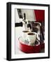 Espresso Running into Espresso Cups-Gerrit Buntrock-Framed Photographic Print