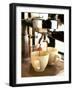 Espresso Running out of Espresso Machine into Two Cups-Stefan Braun-Framed Photographic Print